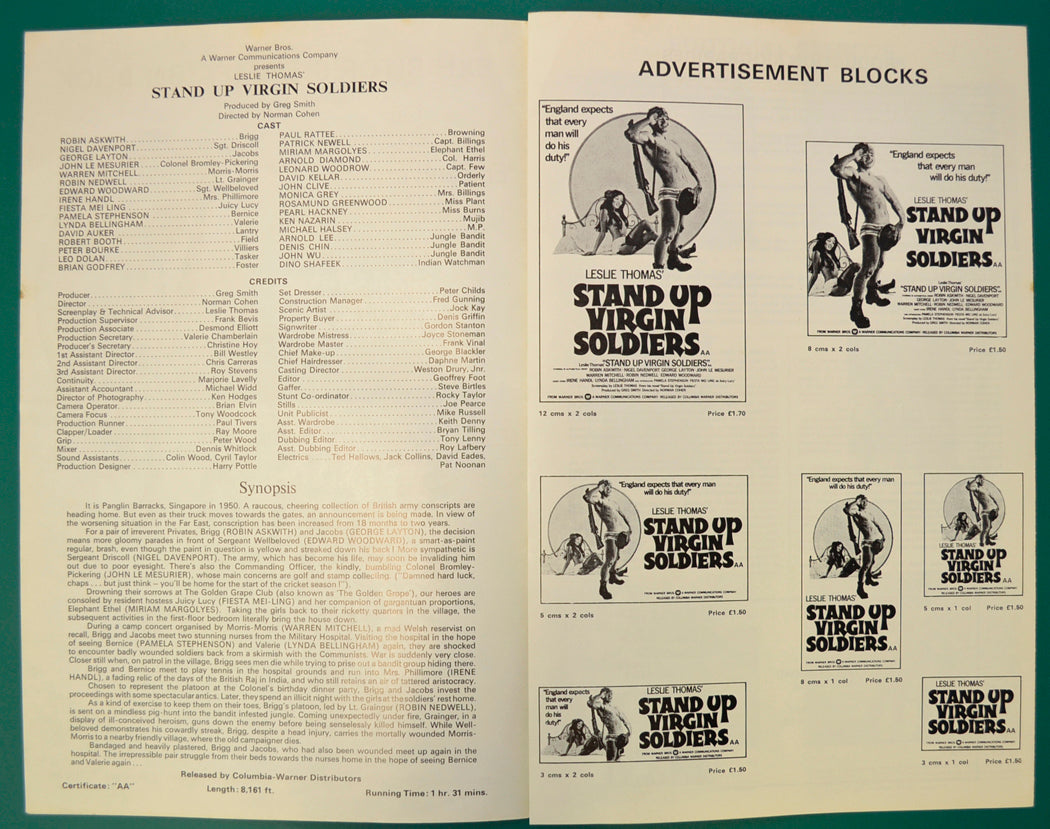 STAND UP VIRGIN SOLDIERS – Cinema Exhibitors Campaign Press Book - Inside