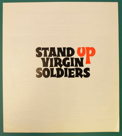 STAND UP VIRGIN SOLDIERS – Cinema Exhibitors Campaign Press Book – Synopsis Front