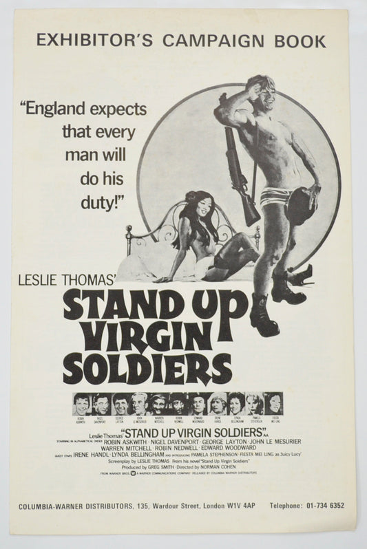 Stand Up Virgin Soldiers Original 6 Page Cinema Exhibitors Campaign Pressbook (UK)