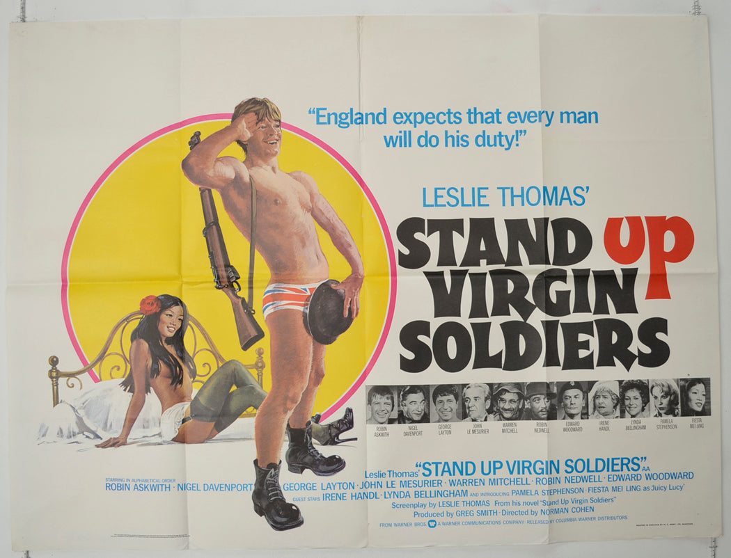 Stand Up Virgin Soldiers   Original Quad Poster - Film Poster - Movie Poster 