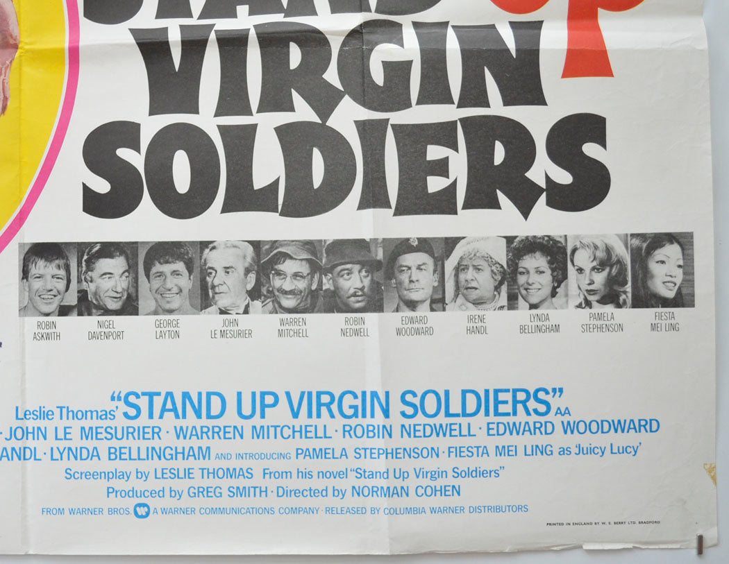 STAND UP VIRGIN SOLDIERS (Bottom Right) Cinema Quad Movie Poster 