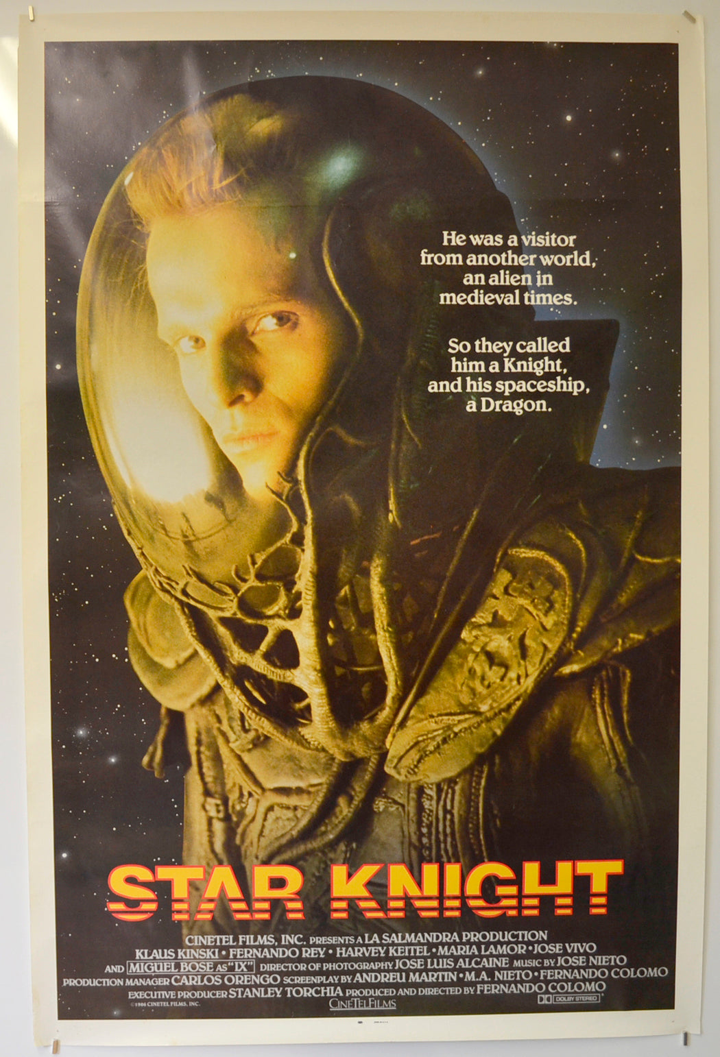 Star Knight  (a.k.a. El caballero del dragon)   Original One Sheet Poster - Film Poster - Movie Poster