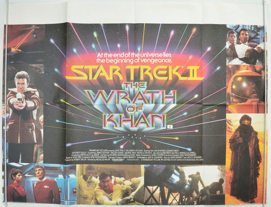 Star Trek II : The Wrath Of Khan  Original Quad Poster - Film Poster - Movie Poster 