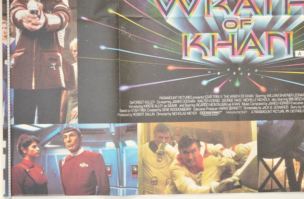 STAR TREK II - THE WRATH OF KHAN (Bottom Left) Cinema Quad Movie Poster 