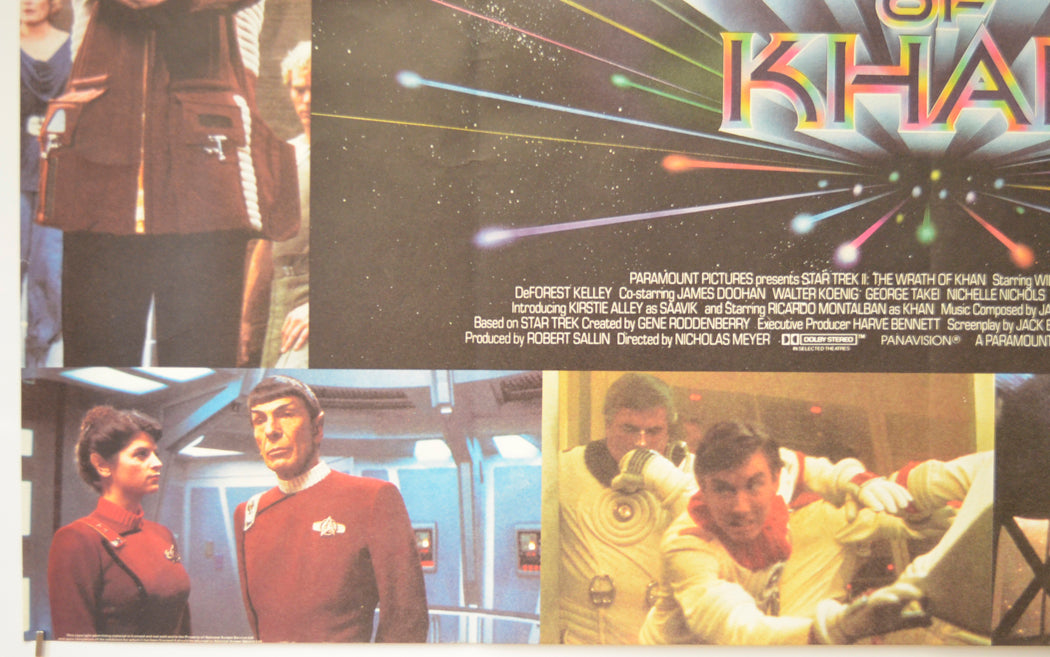 STAR TREK II : THE WRATH OF KHAN (Bottom Left) Cinema Quad Movie Poster 