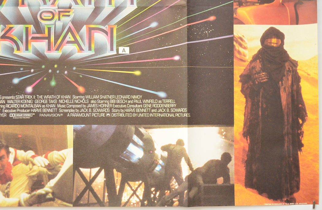 STAR TREK II : THE WRATH OF KHAN (Bottom Right) Cinema Quad Movie Poster 