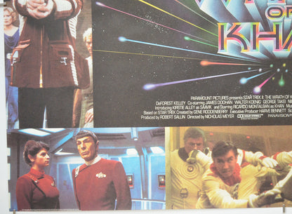 STAR TREK II : THE WRATH OF KHAN (Bottom Left) Cinema Quad Movie Poster 