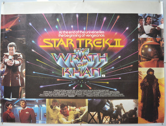 Star Trek II : The Wrath Of Khan Original Quad Poster - Film Poster - Movie Poster