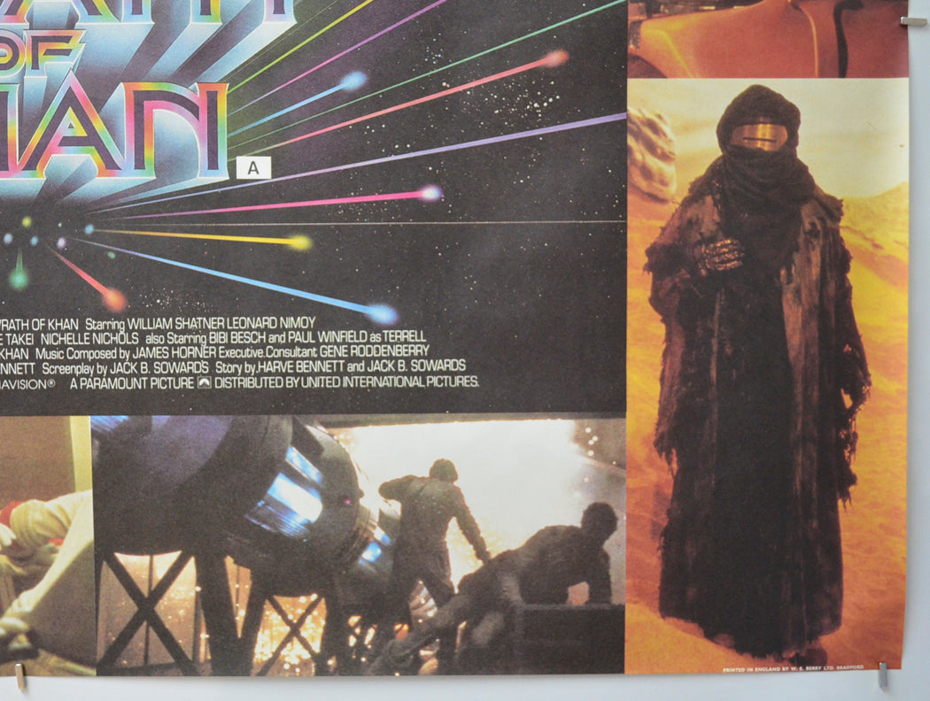 STAR TREK II : THE WRATH OF KHAN (Bottom Right) Cinema Quad Movie Poster 