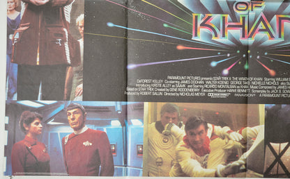 STAR TREK II - THE WRATH OF KHAN (Bottom Left) Cinema Quad Movie Poster 