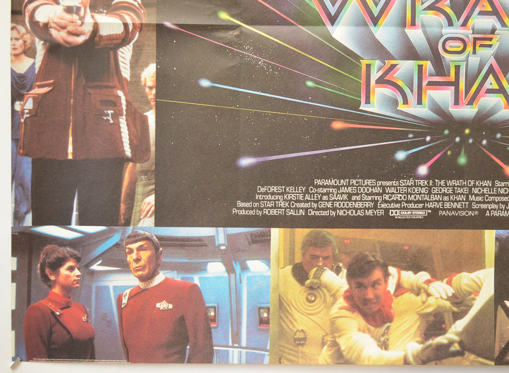 STAR TREK II : THE WRATH OF KHAN (Bottom Left) Cinema Quad Movie Poster 