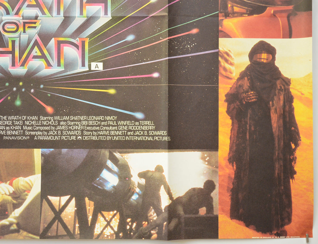 STAR TREK II : THE WRATH OF KHAN (Bottom Right) Cinema Quad Movie Poster 