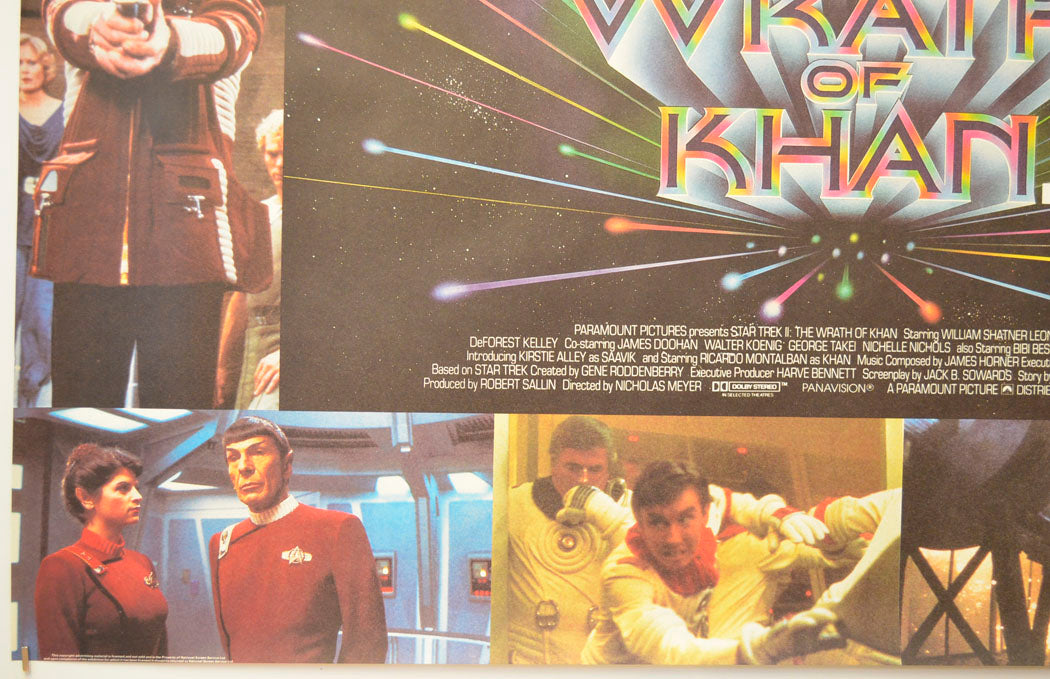 STAR TREK II : THE WRATH OF KHAN (Bottom Left) Cinema Quad Movie Poster 