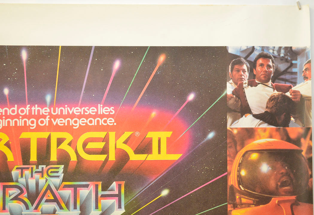 STAR TREK II : THE WRATH OF KHAN (Top Right) Cinema Quad Movie Poster 