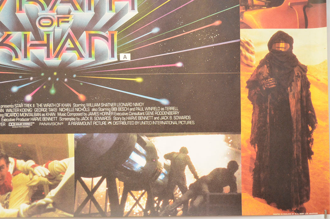 STAR TREK II : THE WRATH OF KHAN (Bottom Right) Cinema Quad Movie Poster 