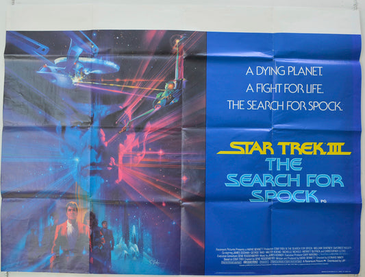 Star Trek III : The Search For Spock   Original Quad Poster - Film Poster - Movie Poster 