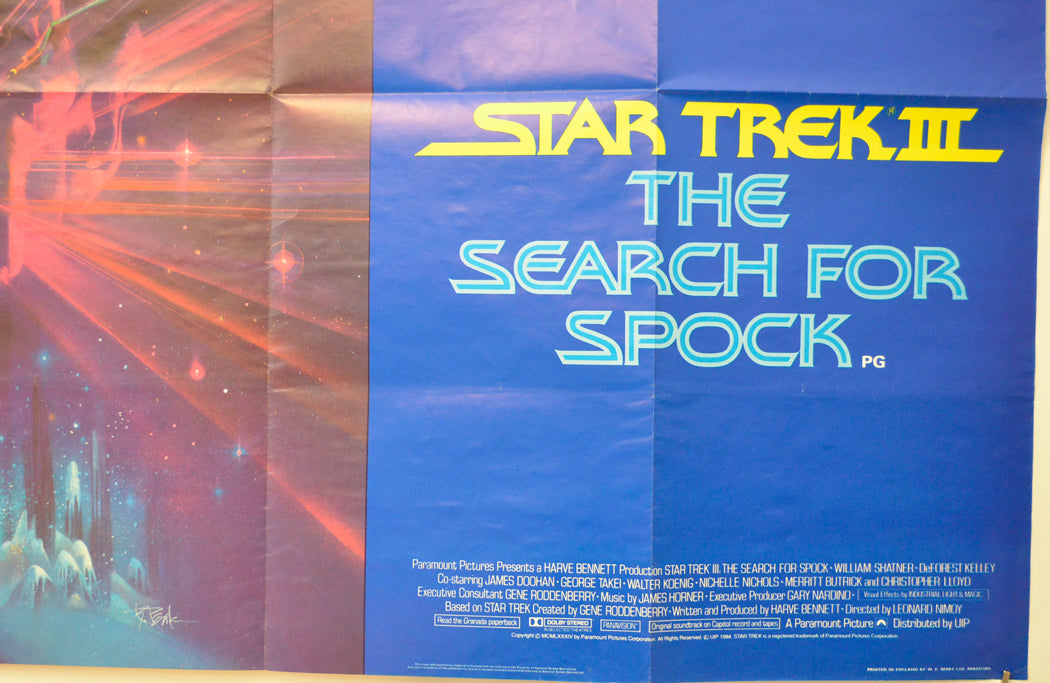 STAR TREK III : THE SEARCH FOR SPOCK (Bottom Right) Cinema Quad Movie Poster 