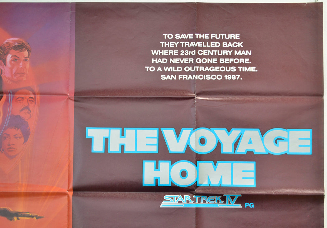 STAR TREK IV - THE VOYAGE HOME (Top Right) Cinema Quad Movie Poster 