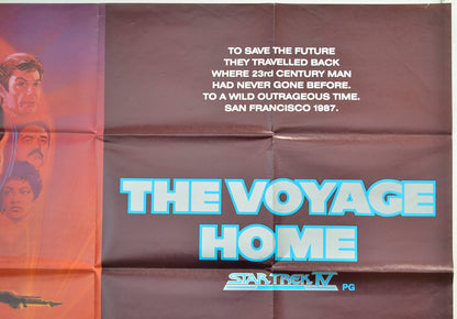 STAR TREK IV - THE VOYAGE HOME (Top Right) Cinema Quad Movie Poster 