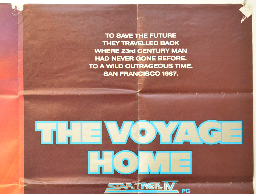 STAR TREK IV : THE VOYAGE HOME (Top Right) Cinema Quad Movie Poster 