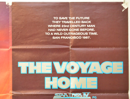 STAR TREK IV : THE VOYAGE HOME (Top Right) Cinema Quad Movie Poster 