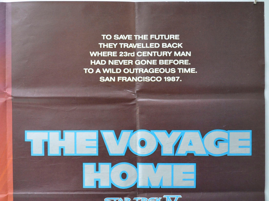 STAR TREK IV : THE VOYAGE HOME (Top Right) Cinema Quad Movie Poster 