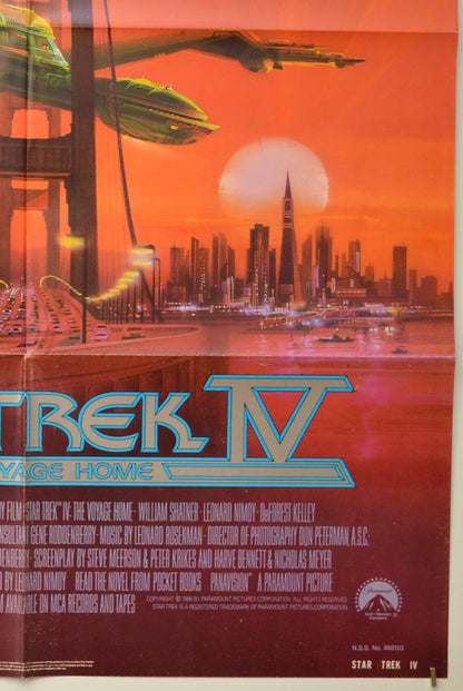 STAR TREK IV : THE VOYAGE HOME (Bottom Right) Cinema One Sheet Movie Poster 