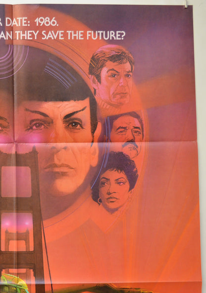 STAR TREK IV : THE VOYAGE HOME (Top Right) Cinema One Sheet Movie Poster 