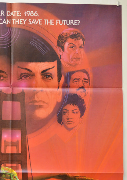 STAR TREK IV : THE VOYAGE HOME (Top Right) Cinema One Sheet Movie Poster 