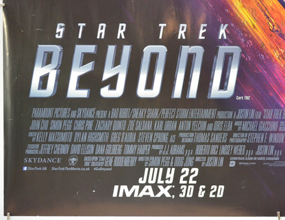 STAR TREK: BEYOND (Bottom Left) Cinema Quad Movie Poster 