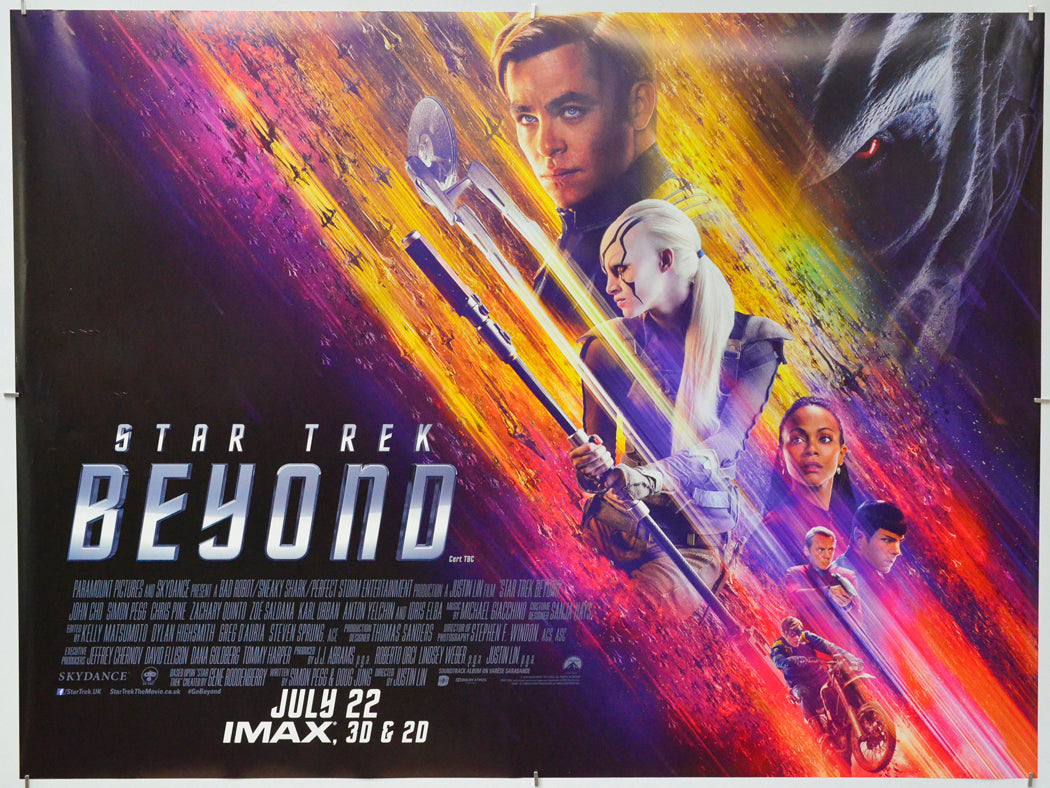 Star Trek : Beyond - Original Quad Poster - Film Poster - Movie Poster
