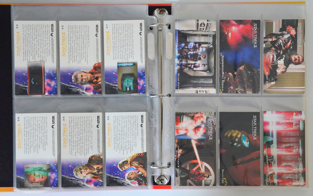 Star Trek : Cinema Collection Trading Card set by Skybox (Wrath Of Khan cards example)