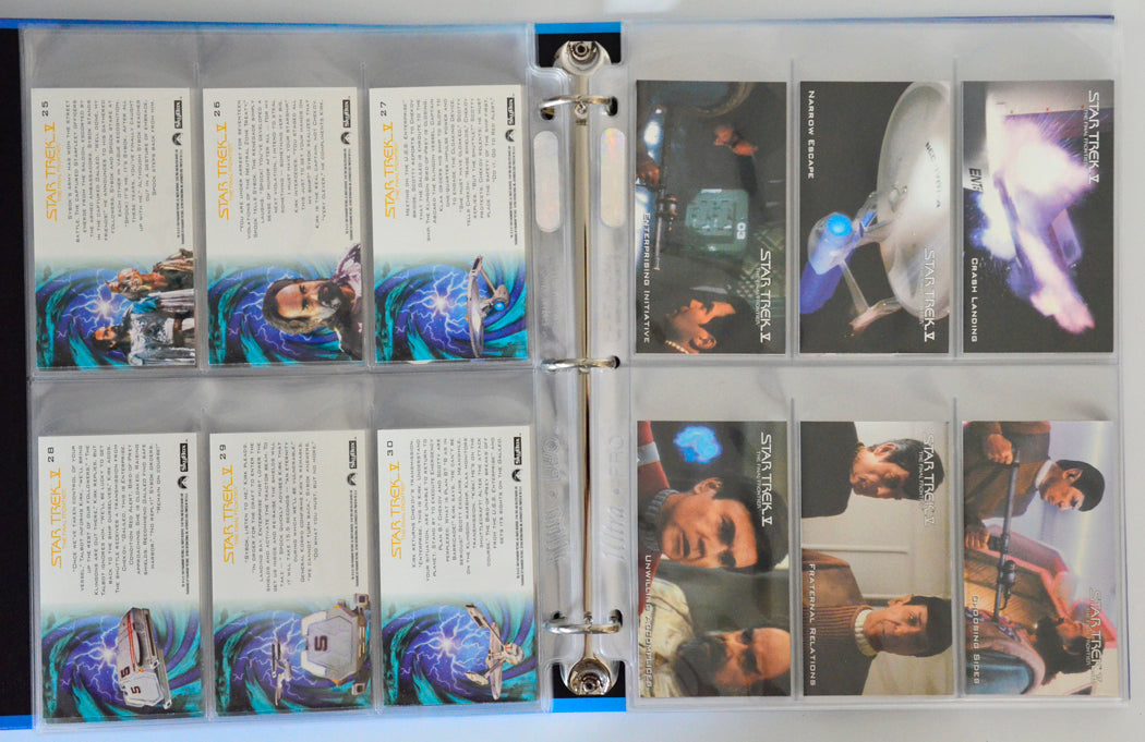 Star Trek : Cinema Collection Trading Card set by Skybox (Final Frontier cards example)