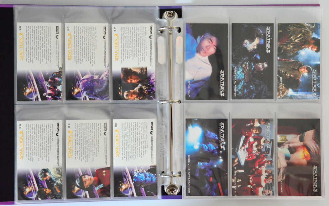 Star Trek : Cinema Collection Trading Card set by Skybox (Undiscovered Country cards example)