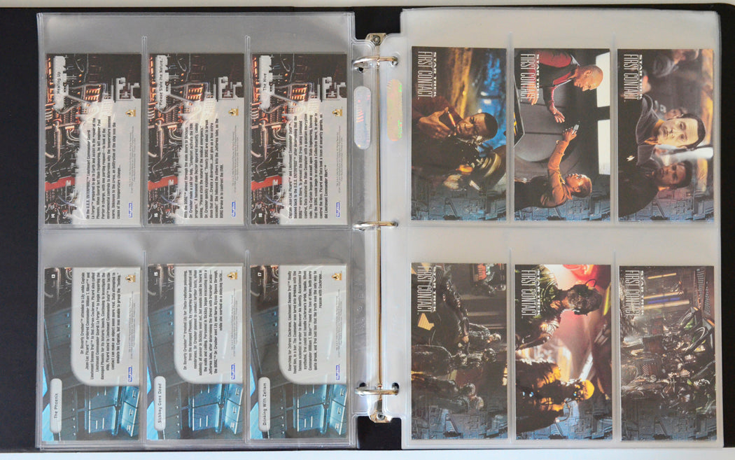 Star Trek : First Contact Trading Cards and Binder by Skybox (cards 19-24)