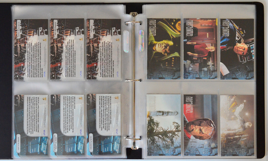 Star Trek : First Contact Trading Cards and Binder by Skybox (cards 43-48)
