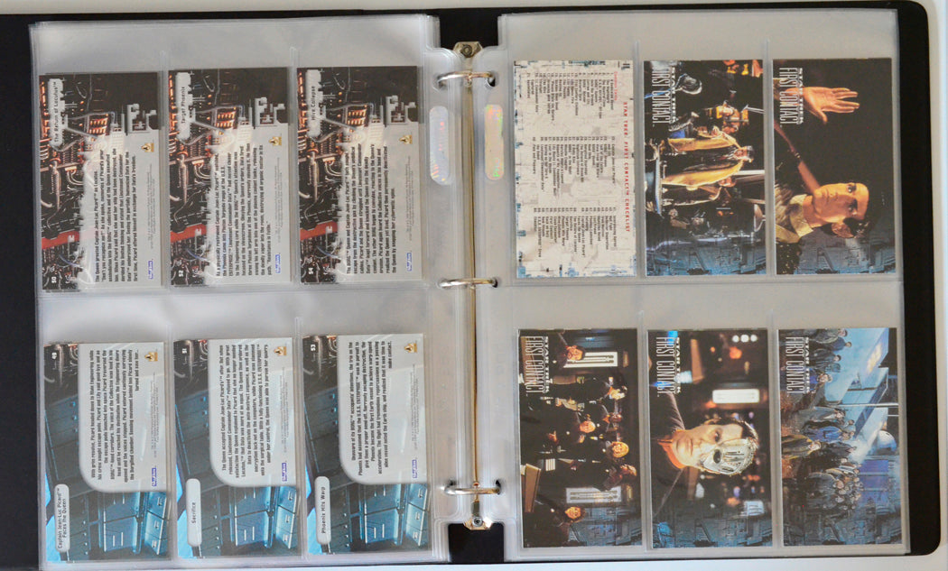Star Trek : First Contact Trading Cards and Binder by Skybox (cards 55-60)