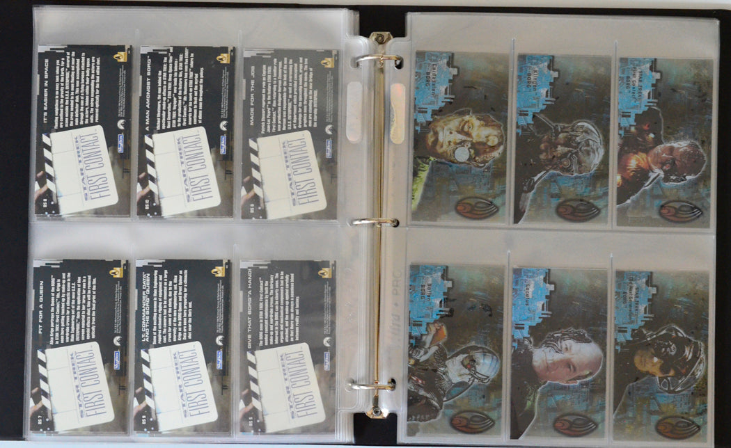 Star Trek : First Contact Trading Cards and Binder by Skybox (cards b1-b6)