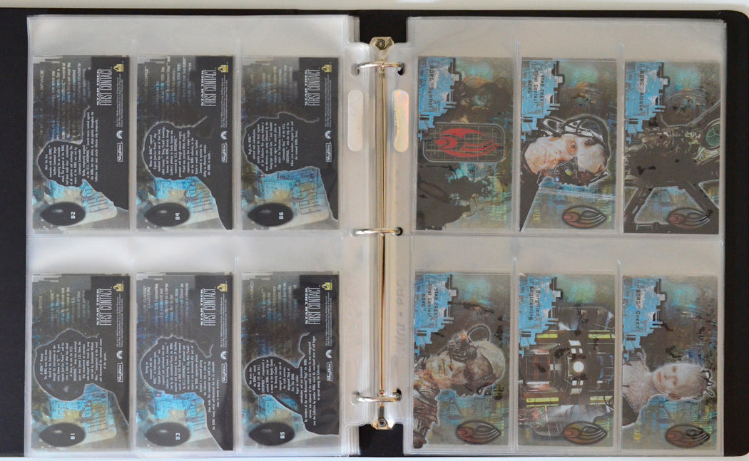 Star Trek : First Contact Trading Cards and Binder by Skybox (cards b7-b12)