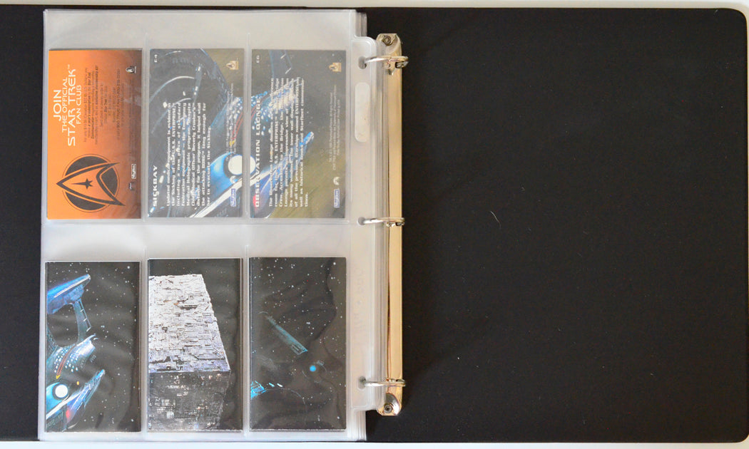 Star Trek : First Contact Trading Cards and Binder by Skybox (ships blueprints cards backs)