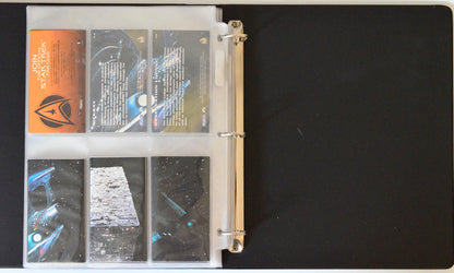 Star Trek : First Contact Trading Cards and Binder by Skybox (ships blueprints cards backs)