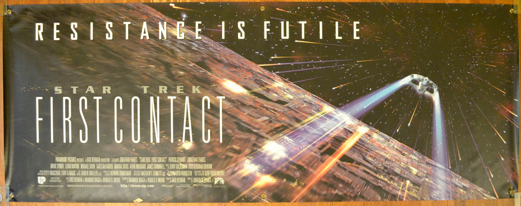 Star Trek : First Contact Original Cinema Banner - Film Banner - Movie Banner - Vinyl Banner 