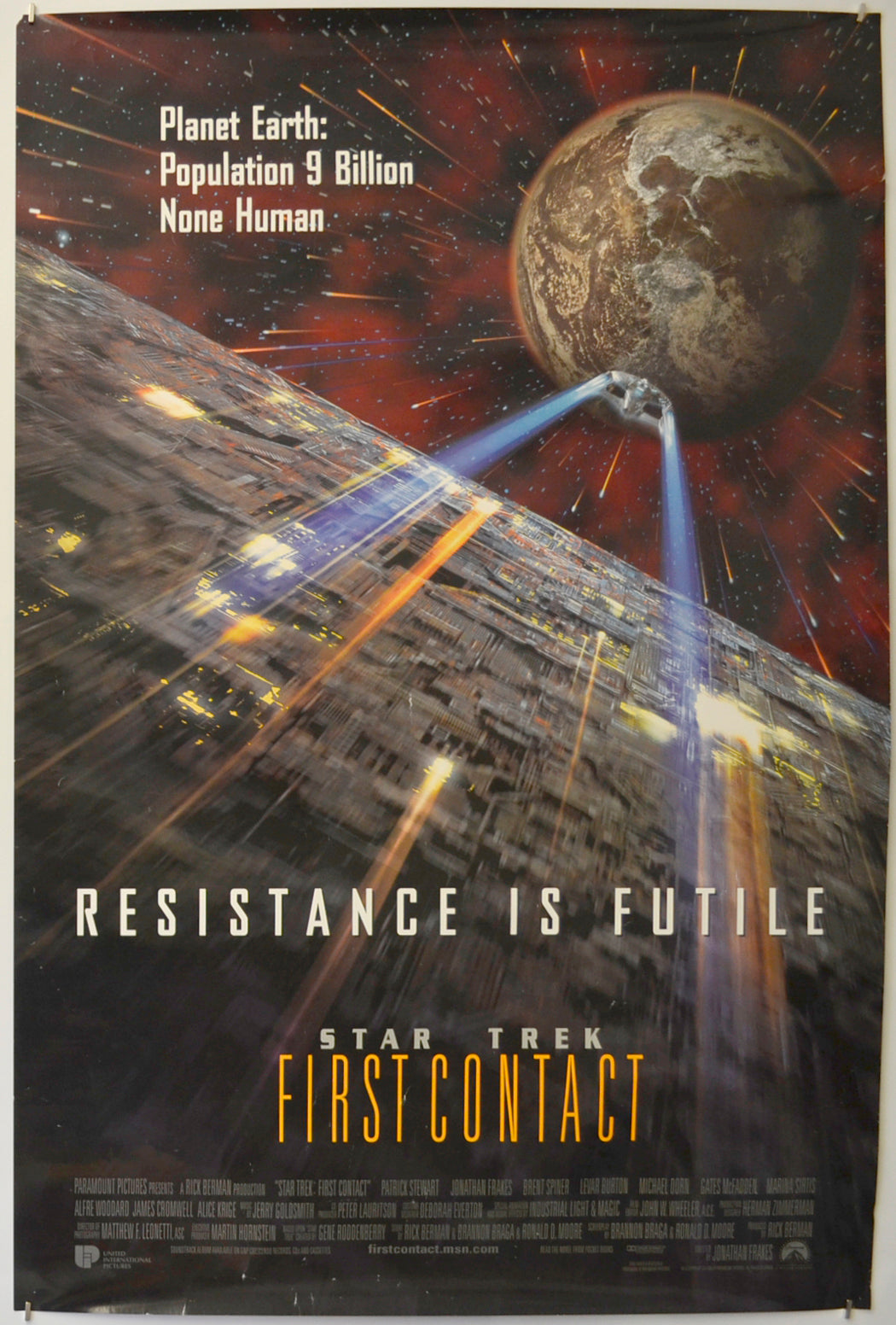 Star Trek : First Contact  Original One Sheet Poster - Film Poster - Movie Poster