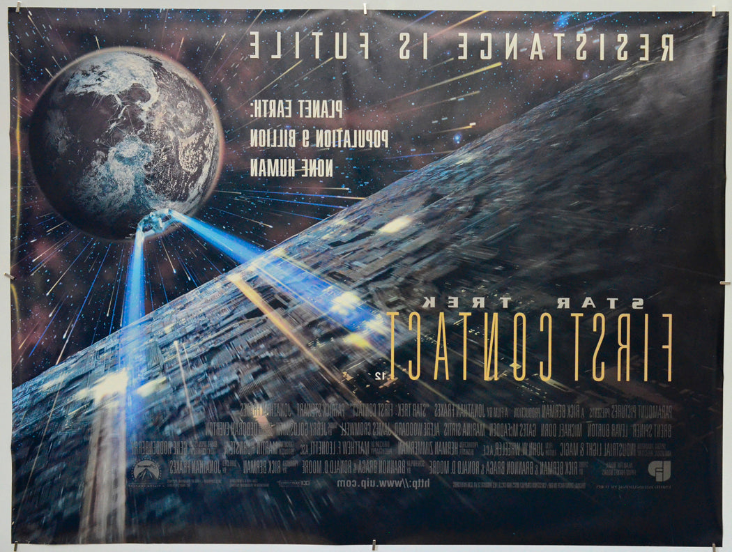 Star Trek : First Contact (Back) Cinema Quad Movie Poster 