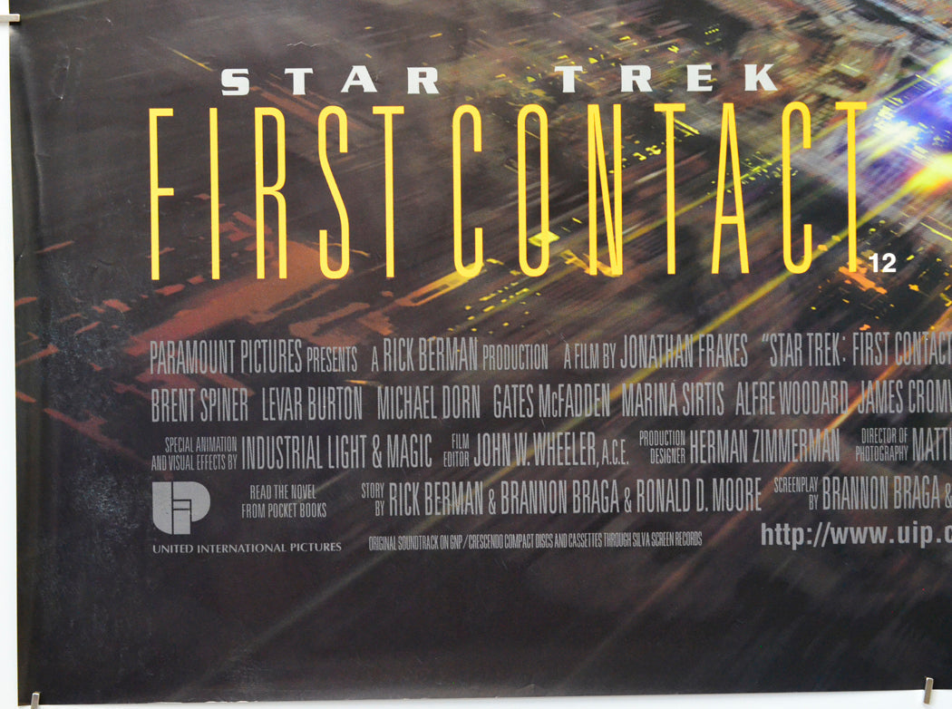 Star Trek : First Contact (Bottom Left) Cinema Quad Movie Poster 