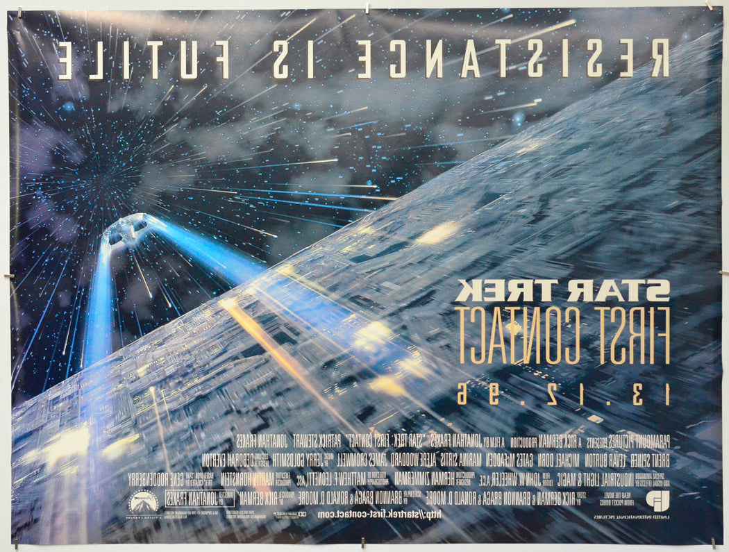 Star Trek : First Contact (Back) Cinema Quad Movie Poster 