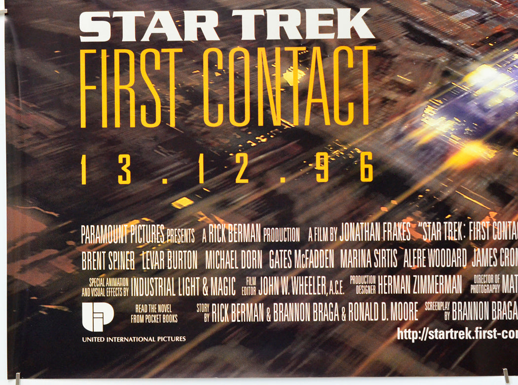 Star Trek : First Contact (Bottom Left) Cinema Quad Movie Poster 