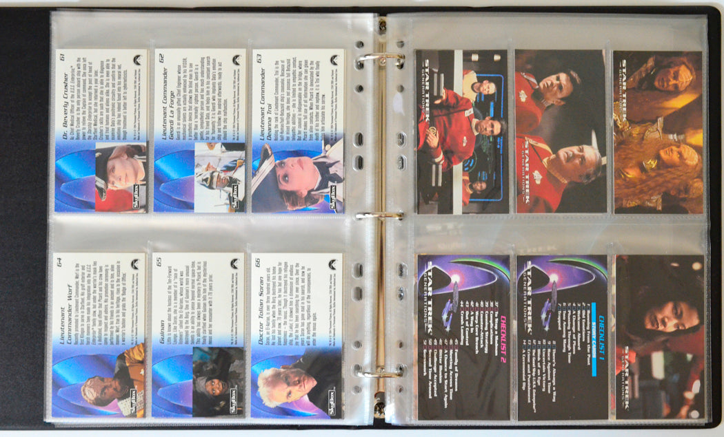 Star Trek : Generations Trading Card set by Skybox (cards 67-72)