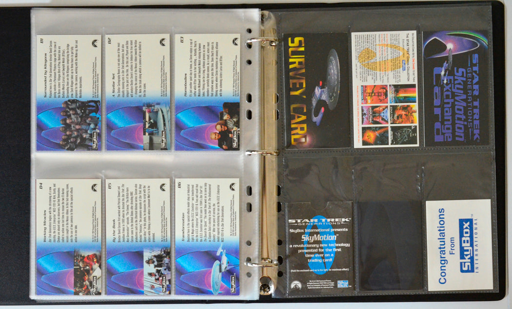 Star Trek : Generations Trading Card set by Skybox (additional cards)