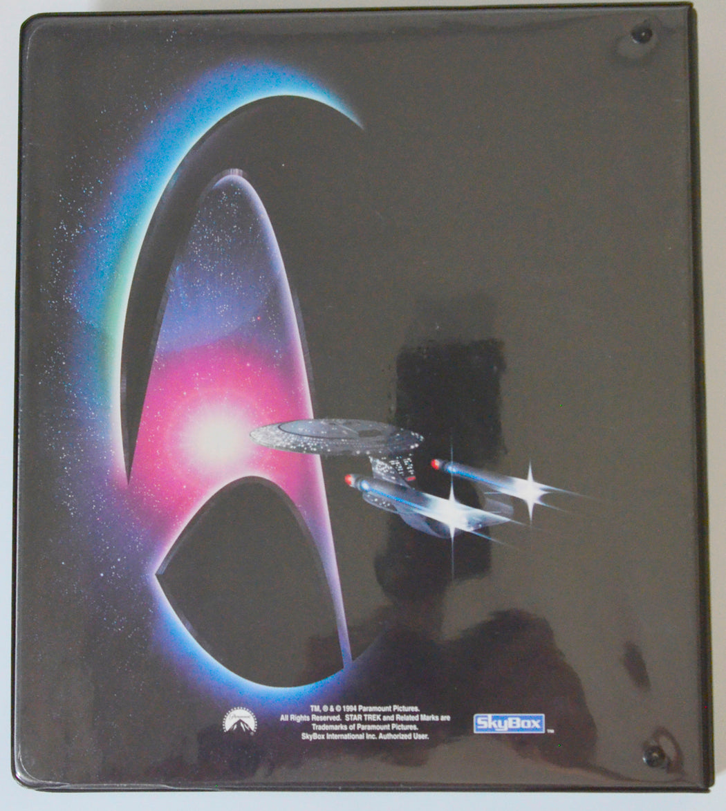 Star Trek : Generations Trading Card set by Skybox (binder back)